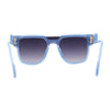 Unique Exposed Lens Bridge Inset Lens Horn Rim Fashion Sunglasses