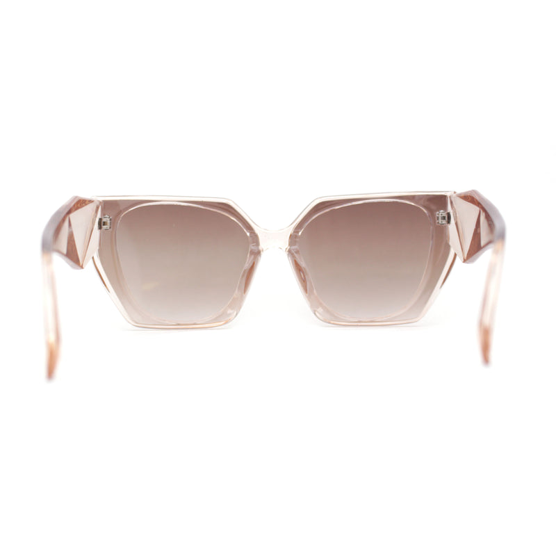 Womens Mod Angular Inset Lens Butterfly Fashion Sunglasses