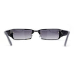 90s Classic Narrow Rectangle Designer Rimless Luxury Fashion Sunglasses