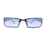 90s Classic Narrow Rectangle Designer Rimless Luxury Fashion Sunglasses