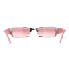 90s Classic Narrow Rectangle Designer Rimless Luxury Fashion Sunglasses