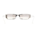 90s Classic Narrow Rectangle Designer Rimless Luxury Fashion Sunglasses