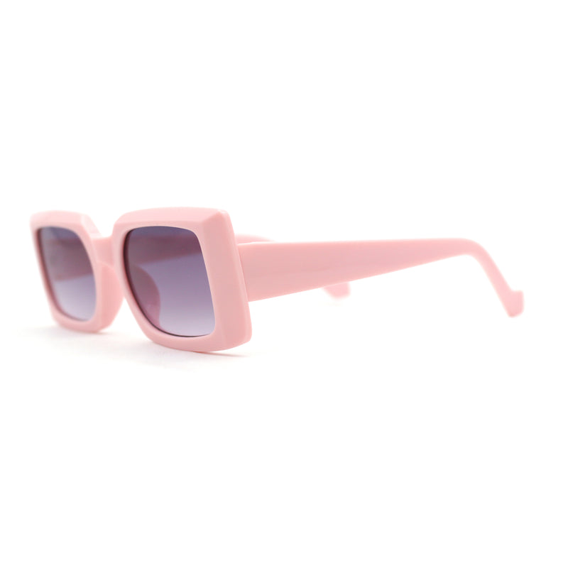 Child Size Girls Mod Rectangle Fashion Plastic Sunglasses