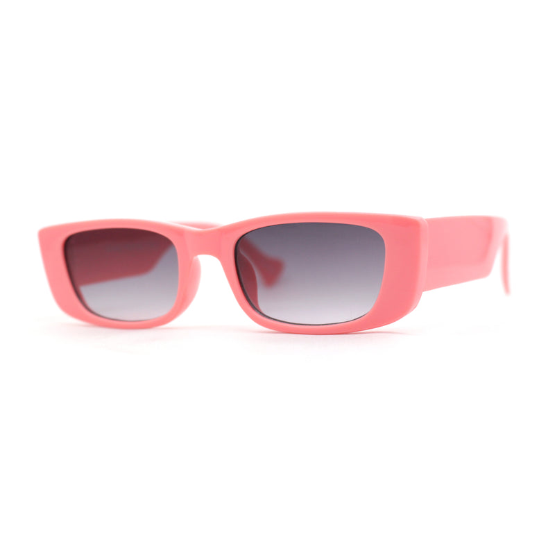 Child Size Girls Mod Rectangle Cat Eye Fashion Plastic Sunglasses