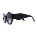 Womens Mod Geometric Angular Cat Eye Plastic Sunglasses