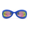 Trendy Thick Plastic Exaggerated Oval 90s Sport Sunglasses