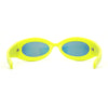 Trendy Thick Plastic Exaggerated Oval 90s Sport Sunglasses