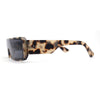 Square Futurist Shield Narrow Rectangle Flat Top Plastic Sunglasses