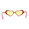 Girly Iridescent Rhinestone Bubbly Heart Plastic Sunglasses