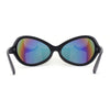 Exaggerated Oversized Sporty Wrap 90s Dragonfly Plastic Sunglasses