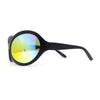 Exaggerated Oversized Sporty Wrap 90s Dragonfly Plastic Sunglasses