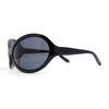 Exaggerated Oversized Sporty Wrap 90s Dragonfly Plastic Sunglasses