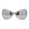 Exaggerated Oversized Sporty Wrap 90s Dragonfly Plastic Sunglasses