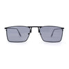 Gentlemans Fancy Rectangle Metal Rim Sunglasses