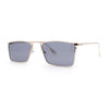 Gentlemans Fancy Rectangle Metal Rim Sunglasses