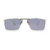 Gentlemans Fancy Rectangle Metal Rim Sunglasses