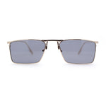 Gentlemans Fancy Rectangle Metal Rim Sunglasses