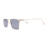 Gentlemans Fancy Rectangle Metal Rim Sunglasses