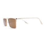 Gentlemans Fancy Rectangle Metal Rim Sunglasses