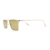 Gentlemans Fancy Rectangle Metal Rim Sunglasses