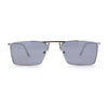 Gentlemans Fancy Rectangle Metal Rim Sunglasses