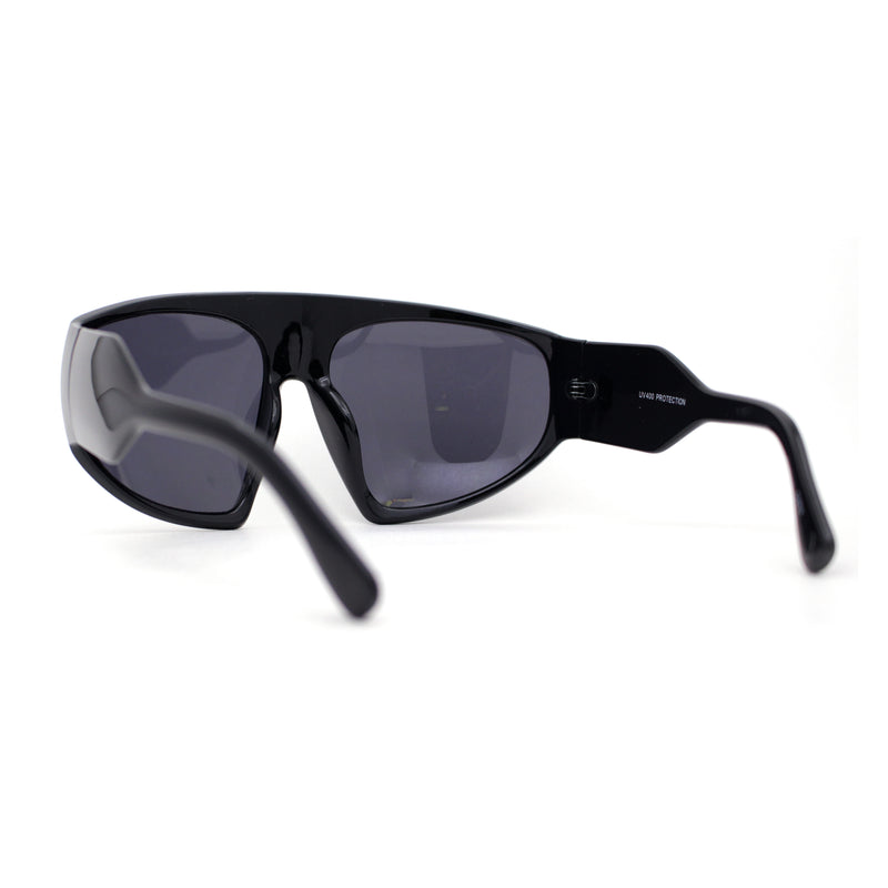 XXL Oversize Exaggerated 90s Wrap Sport Plastic Sunglasses