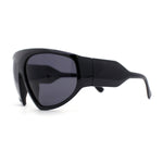 XXL Oversize Exaggerated 90s Wrap Sport Plastic Sunglasses