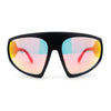 XXL Oversize Exaggerated 90s Wrap Sport Plastic Sunglasses