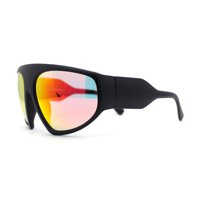 XXL Oversize Exaggerated 90s Wrap Sport Plastic Sunglasses