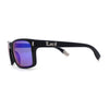 Locs Color Mirror Sport Rectangle Horn Rim Gangster Sunglasses
