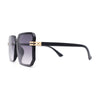 Classy Rimless Squared Rectangle Luxury Plastic Fashoin Sunglasses