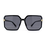 Classy Rimless Squared Rectangle Luxury Plastic Fashoin Sunglasses