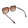 Classy Rimless Squared Rectangle Luxury Plastic Fashoin Sunglasses