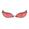 Funky Feather Leaf Shape High Temple Metal Rim Sunglasses