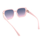 Womens Diva Rectangle Designer Butterfly Fashion Sunglasses