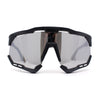 Large Coverage Mirror Lens Shield Curved Wrap Sport Sunglasses