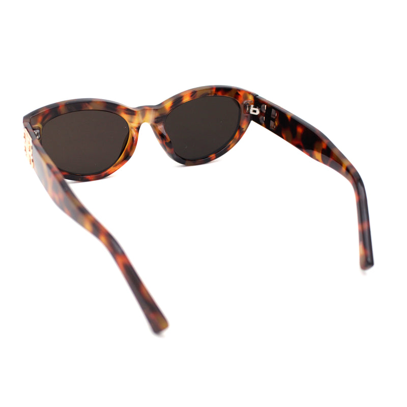 Retro Classy Thick Plastic Cat Eye Glam Fashion Sunglasses