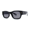 Classy Gentlemans Narrow Rectangle Thick Plastic Arm Sunglasses