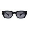 Classy Gentlemans Narrow Rectangle Thick Plastic Arm Sunglasses