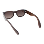 Classy Gentlemans Narrow Rectangle Thick Plastic Arm Sunglasses