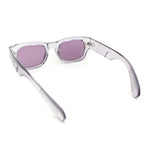 Classy Gentlemans Narrow Rectangle Thick Plastic Arm Sunglasses