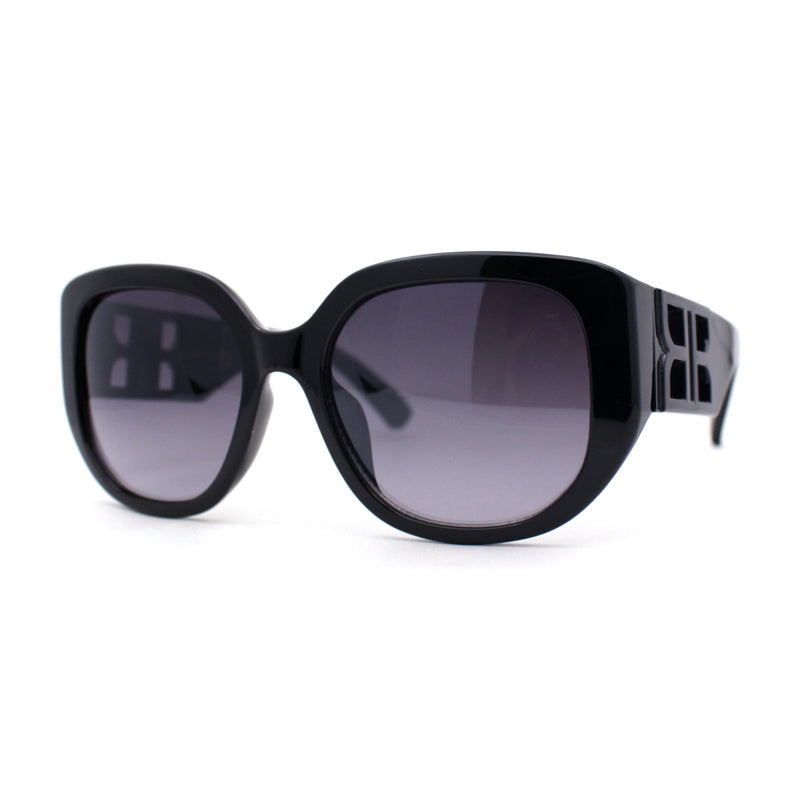 Womens Oversized Thick Temple Large Y2K Designer Sunglasses