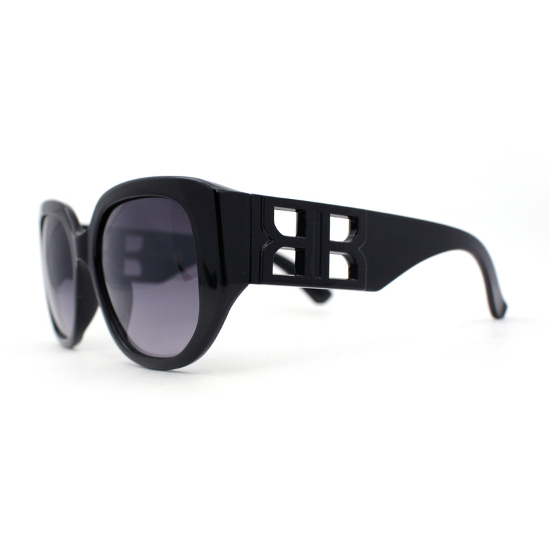 Womens Oversized Thick Temple Large Y2K Designer Sunglasses