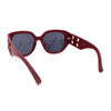 Womens Oversized Thick Temple Large Y2K Designer Sunglasses