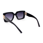 Womens Thick Plastic Butterfly Rectangle Designer Fashion Sunglasses