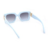 Womens Thick Plastic Butterfly Rectangle Designer Fashion Sunglasses