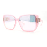 Womens Oversize 90s Diva Designer Fashion Rectangle Butterfly Sunglasses