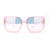 Womens Oversize 90s Diva Designer Fashion Rectangle Butterfly Sunglasses