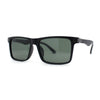 Polarized Mens Narrow Rectangle Gentlemanly Plastic Sunglasses