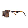 Polarized Mens Narrow Rectangle Gentlemanly Plastic Sunglasses